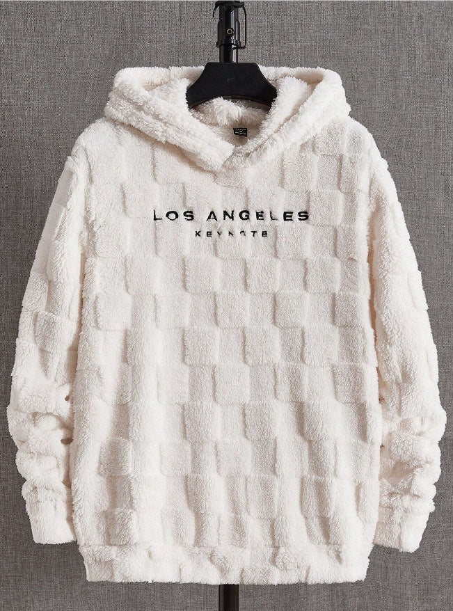 NEW | Urban Designer Los Angeles Pullover Velour Wool Hoodie