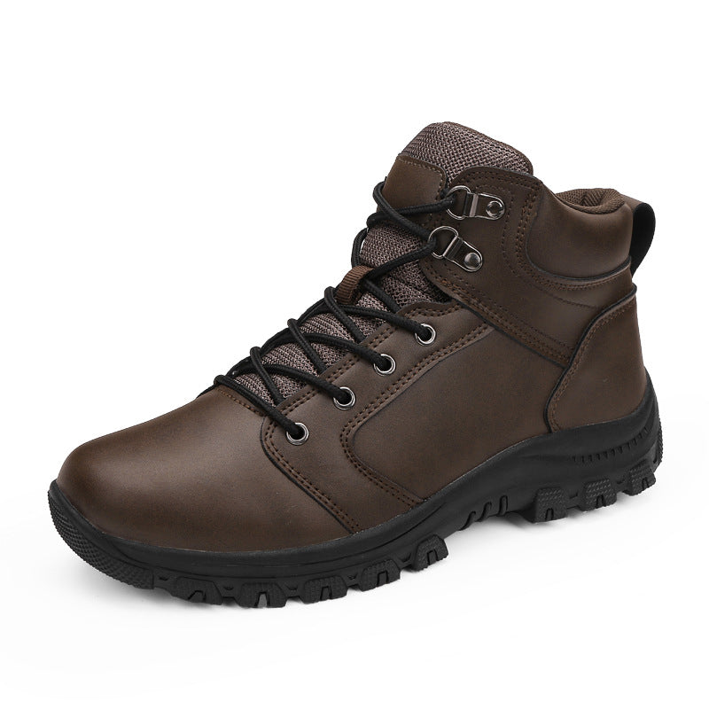 Men's High Top Shock-absorbing Non-slip Outdoor Sports Martin Boots