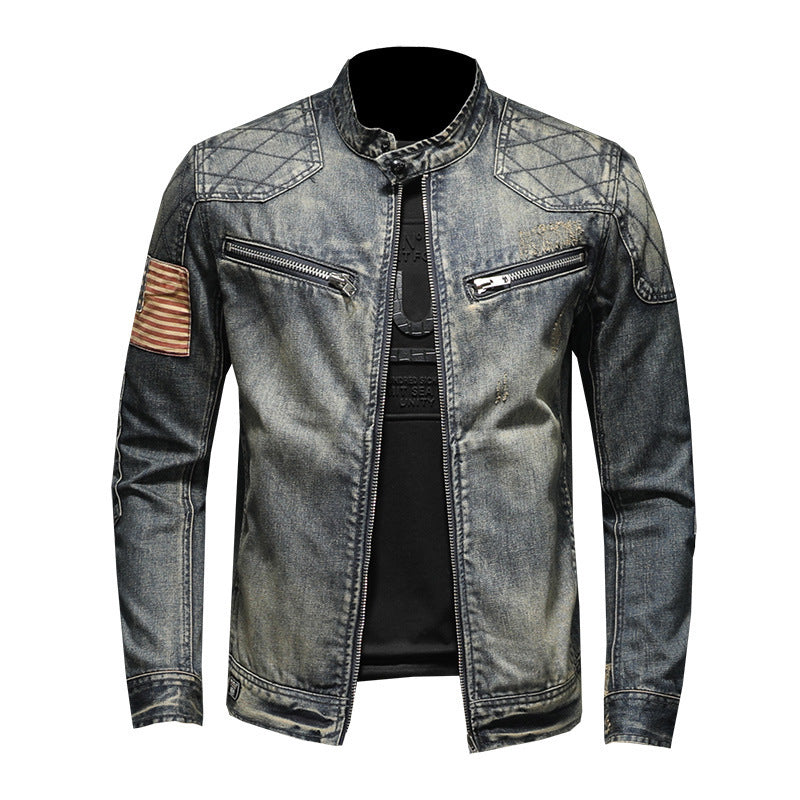 Men's Personalized Patch Denim Jacket