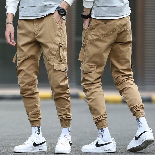 Men's Slim Fashion Casual Pants Cargo Pants