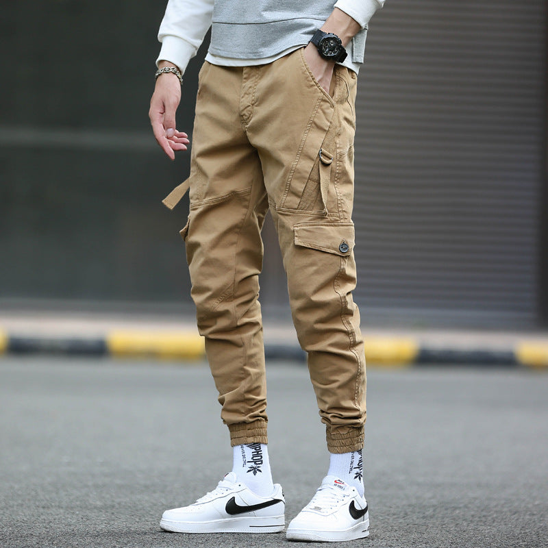 Men's Slim Fashion Casual Pants Cargo Pants