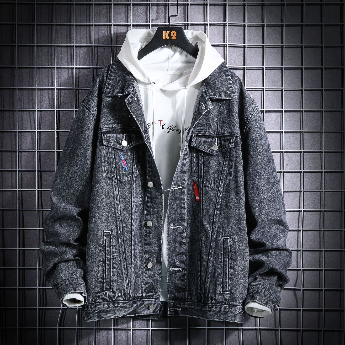 Spring New Tooling Jacket Men's Jacket Men's Denim Jacket