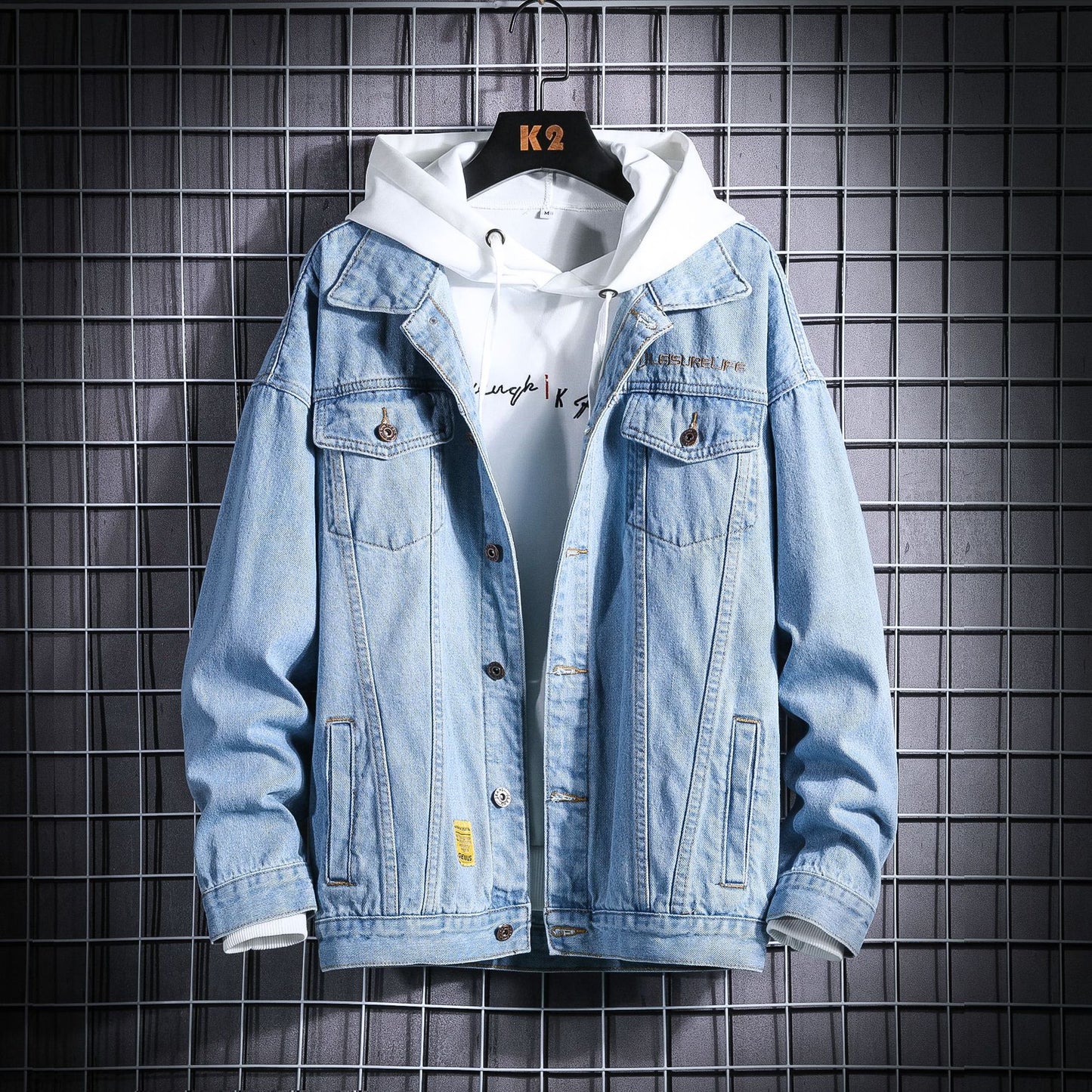 Spring New Tooling Jacket Men's Jacket Men's Denim Jacket