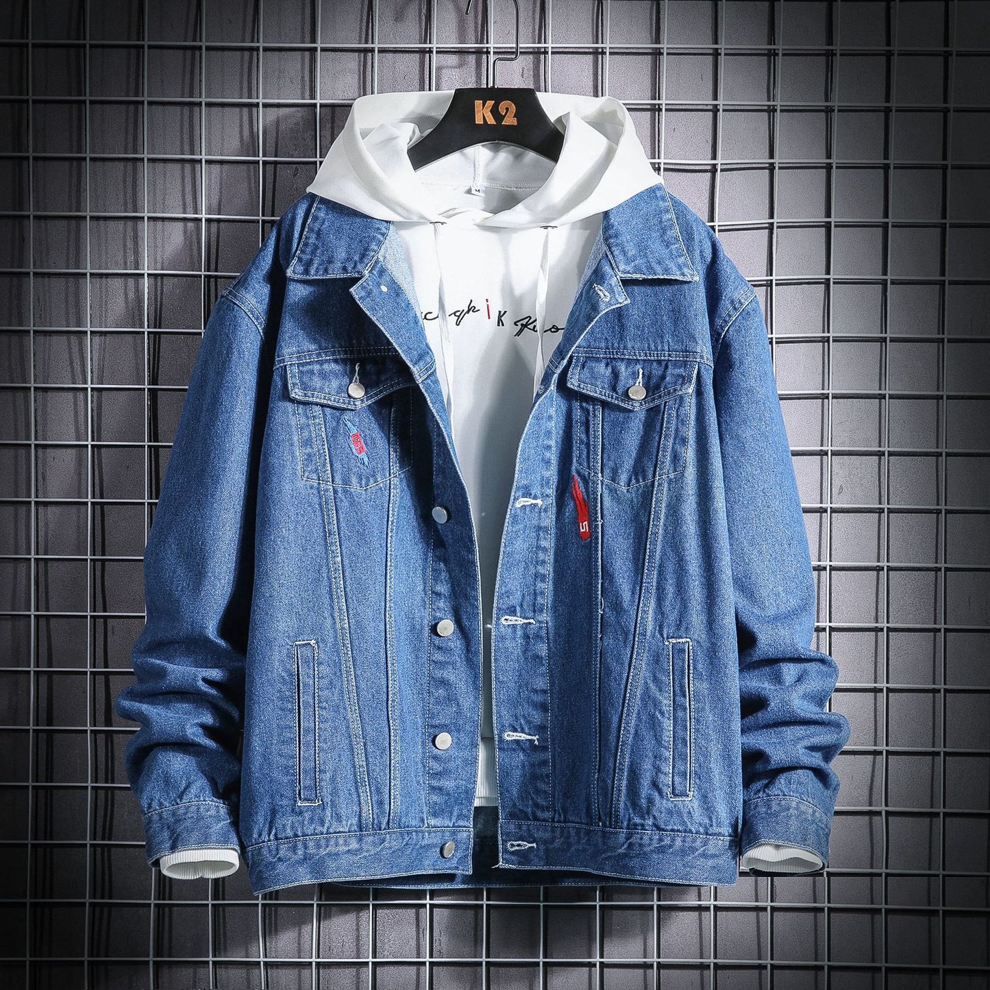 Spring New Tooling Jacket Men's Jacket Men's Denim Jacket