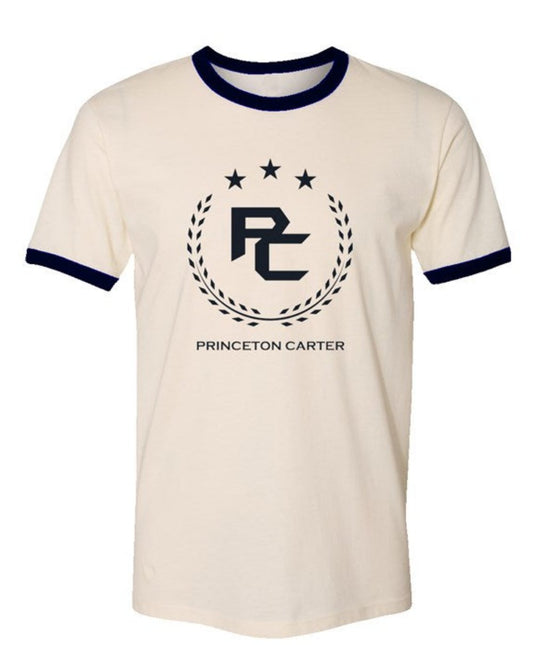 PRINCETON CARTER | Premium Authentic Trademark |Urban DLXE | Vintage Ringer T-Shirt