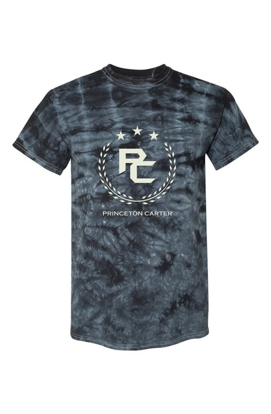 PRINCETON CARTER | Premium Authentic Trademark |Urban DLXE |Black Crystal Tie-Dye Tee