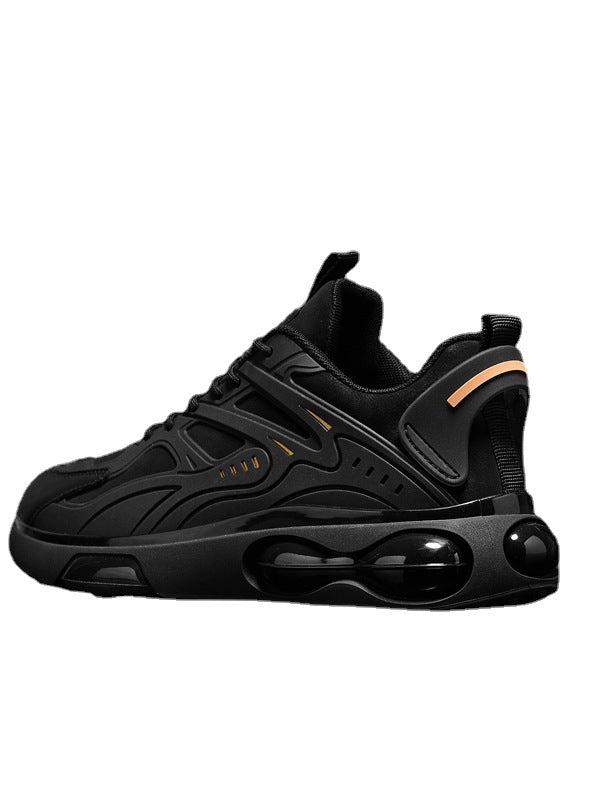 New Casual Sports Black All-Match Height Increasing Running Shock Absorption Men's Shoes