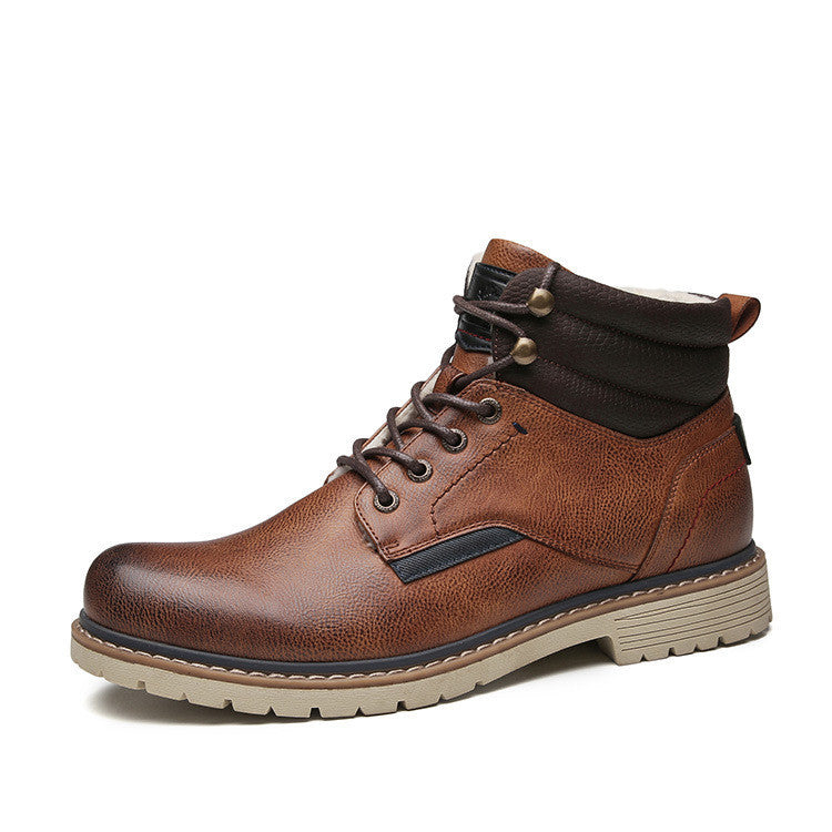 Men's casual round toe Martin boots