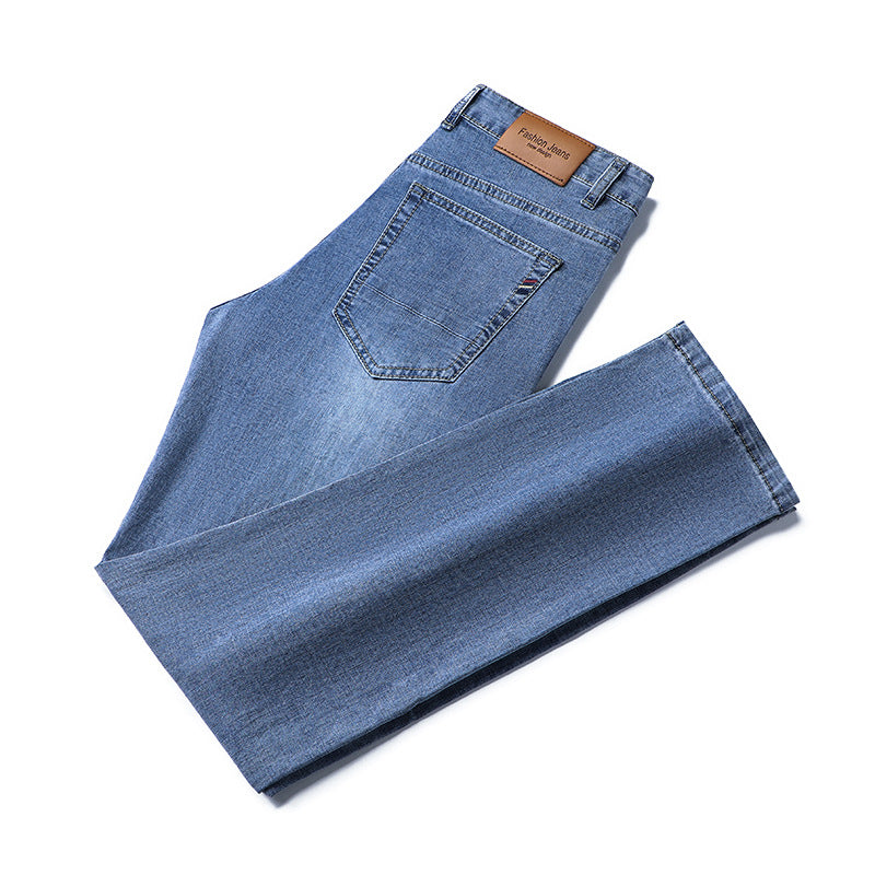 Straight Slim Casual Jeans Men