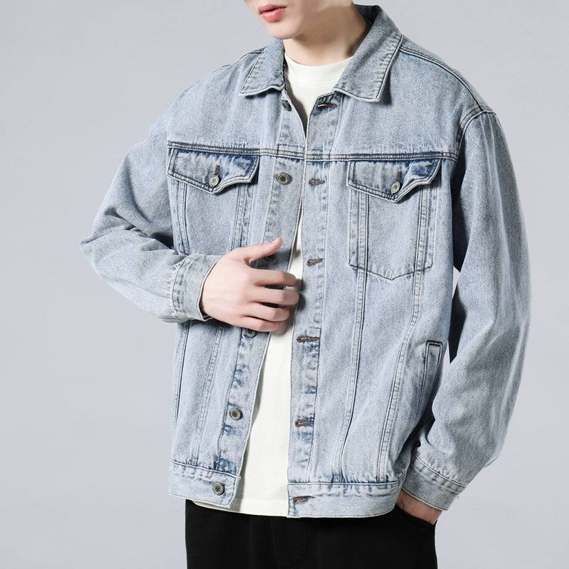 Denim Jacket Men's Cotton Loose