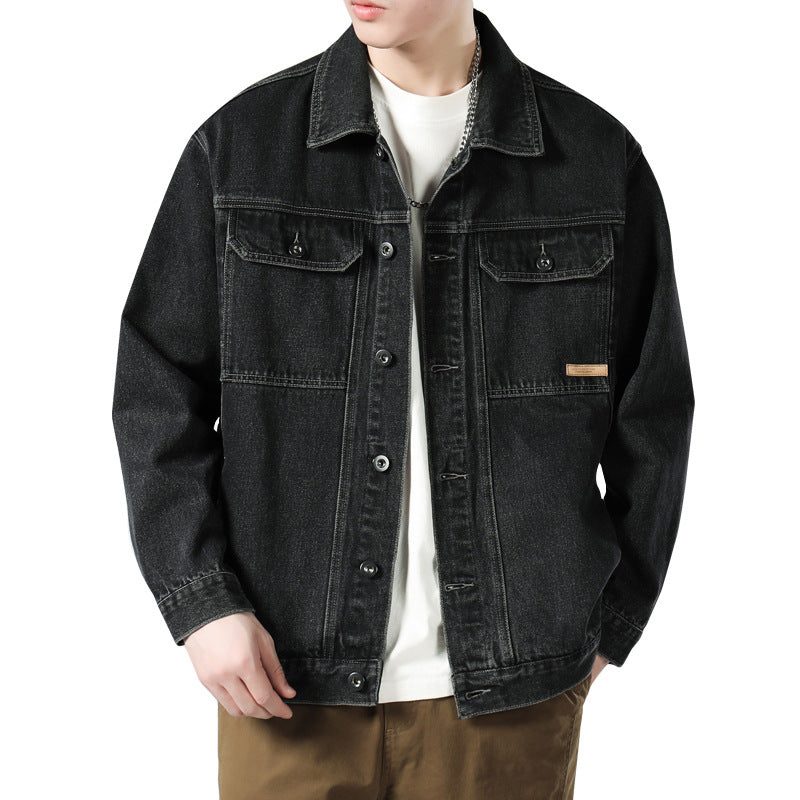 Denim Jacket Men's Cotton Loose