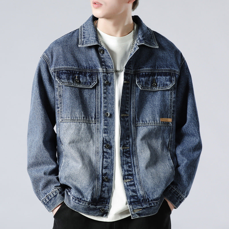 Denim Jacket Men's Cotton Loose