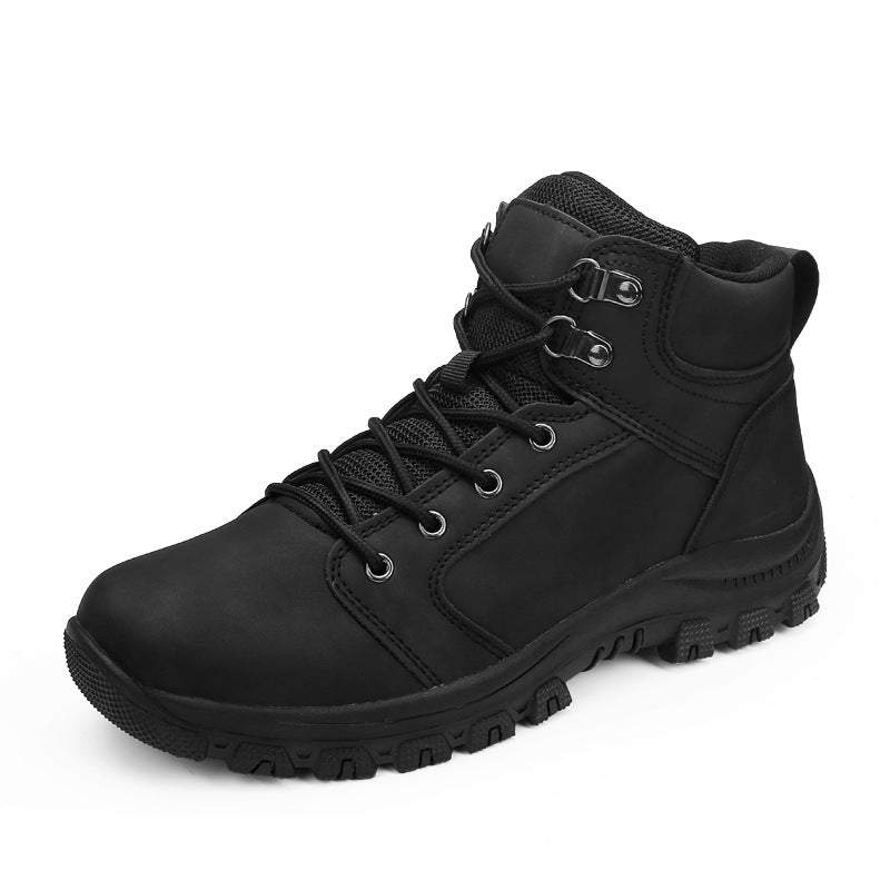 Men's High Top Shock-absorbing Non-slip Outdoor Sports Martin Boots