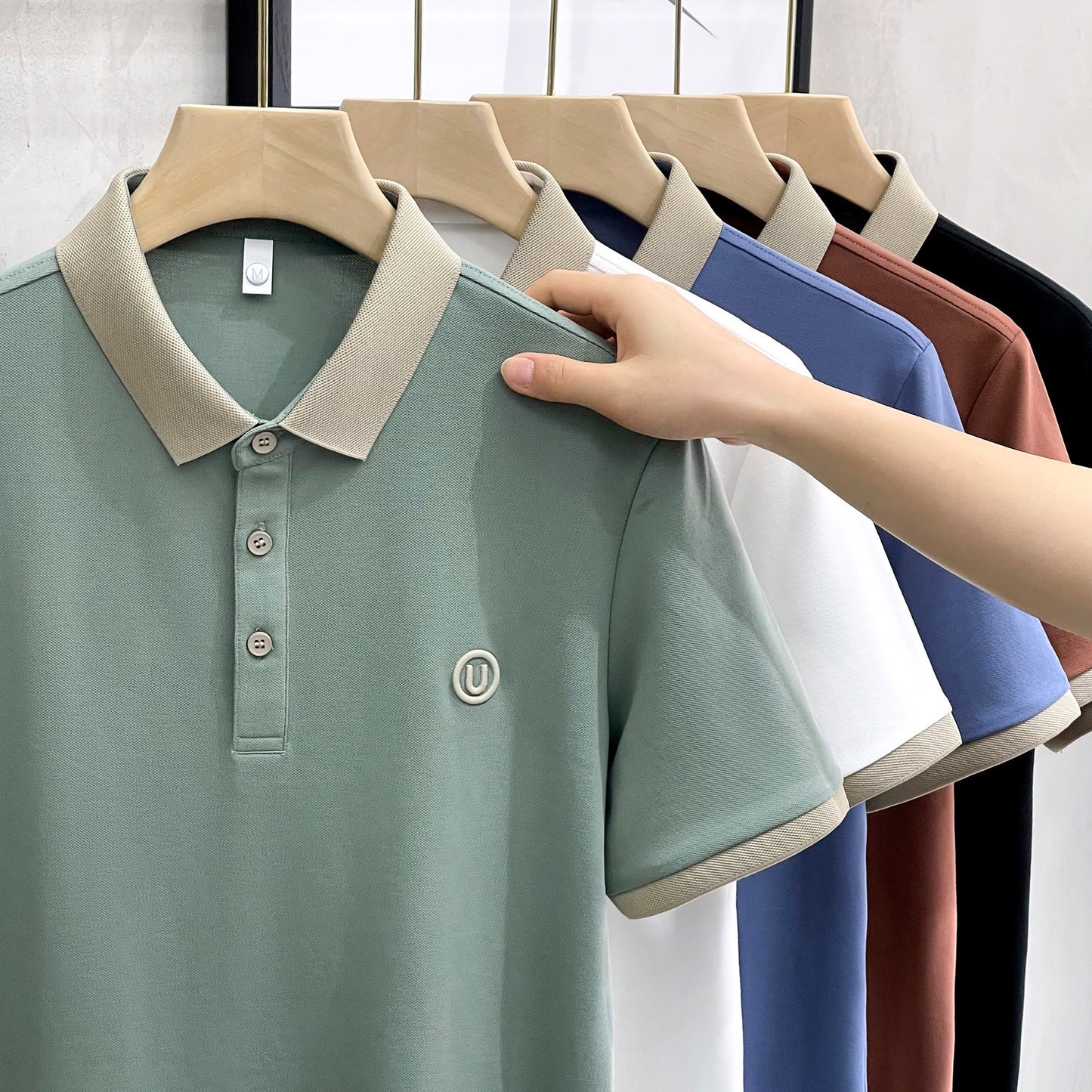 Thin Business Fashion Loose Men's Short Sleeve