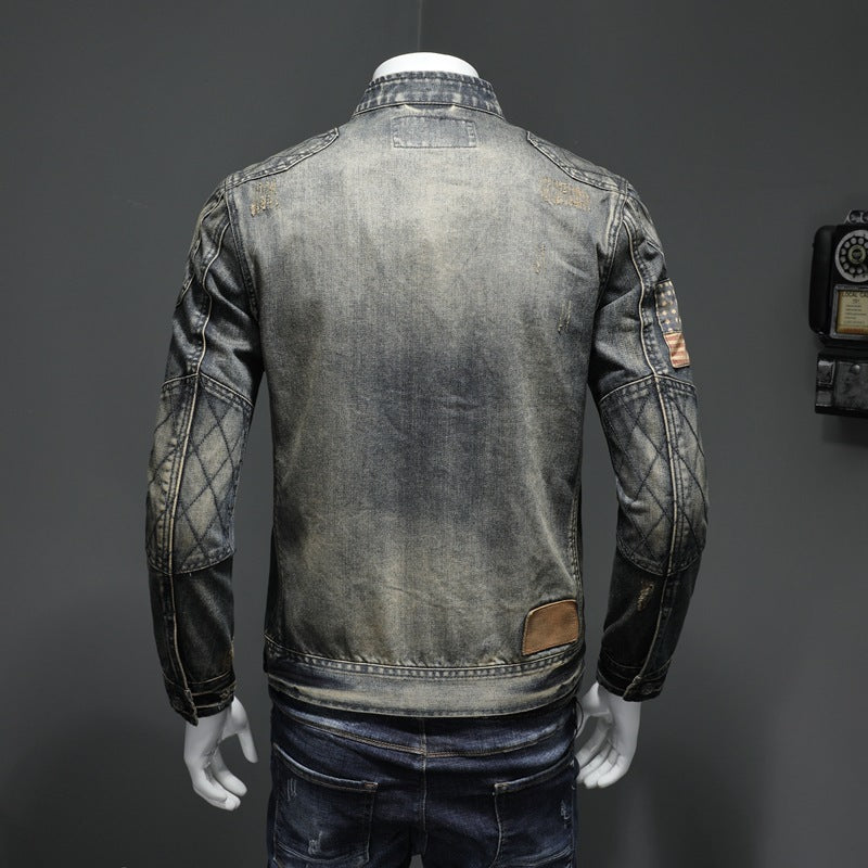 Men's Personalized Patch Denim Jacket