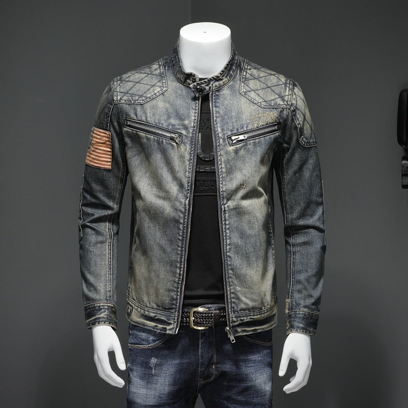 Men's Personalized Patch Denim Jacket