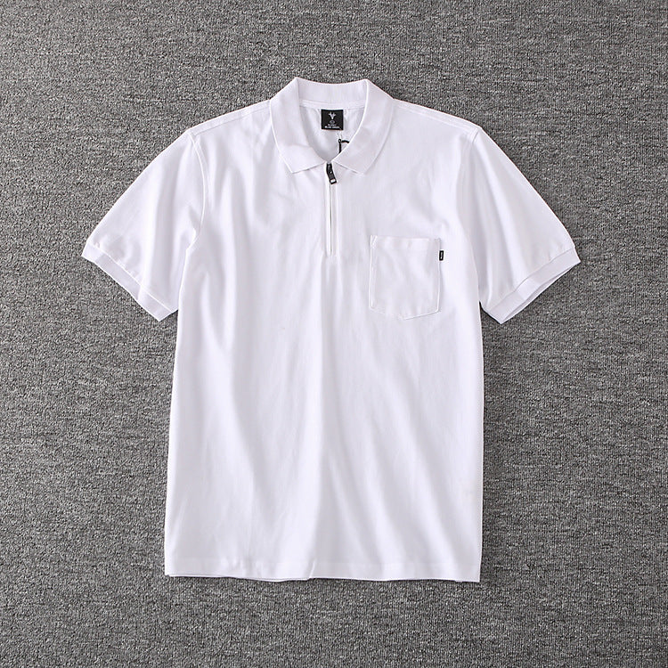 Loose Men's Lapel Short-Sleeved T-Shirt POLO Shirt