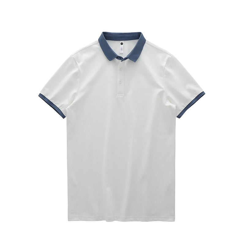 Lapel Premium Color Blocking Polo Short Sleeve Shirt