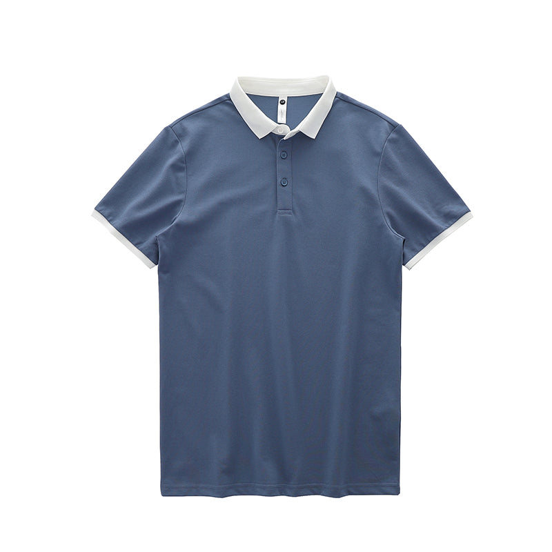 Lapel Premium Color Blocking Polo Short Sleeve Shirt