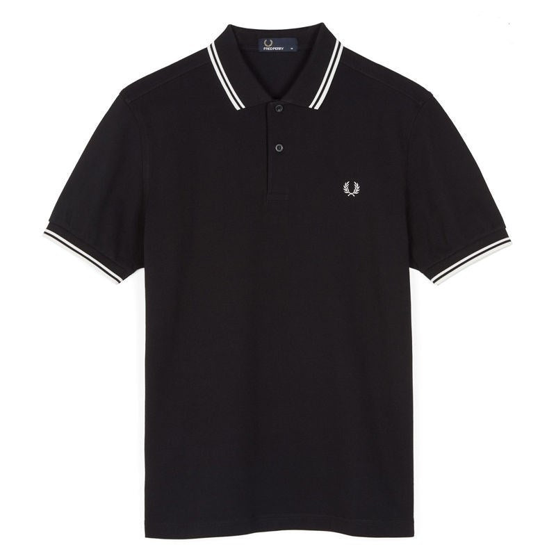 Letter Embroidered short-sleeve Slim-fit Lapel Polo Shirt