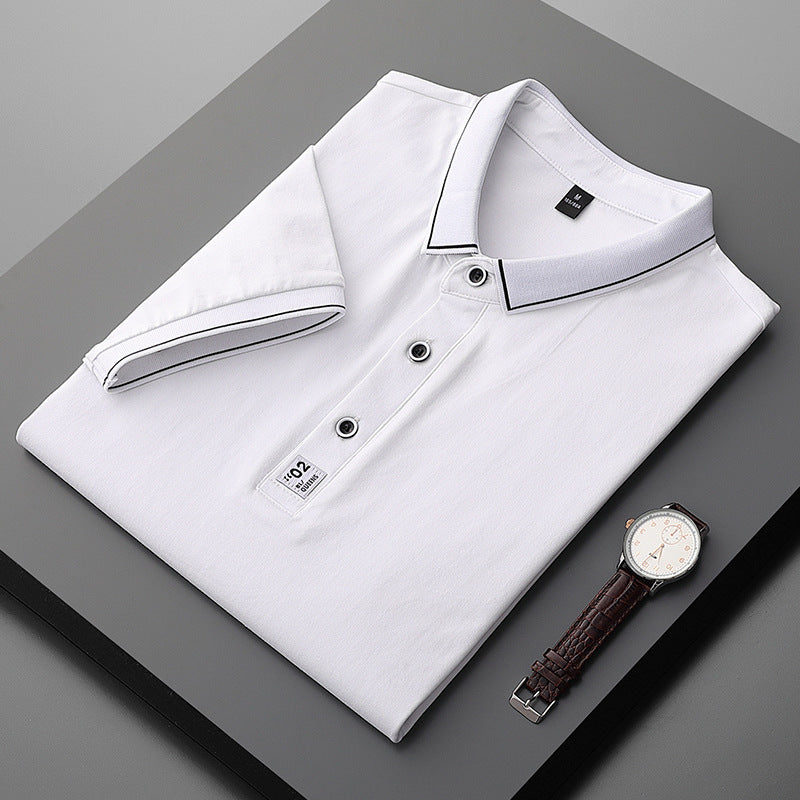 Men's Shirt Collar Summer Polo Shirt Short Sleeve Collar T-Shirt