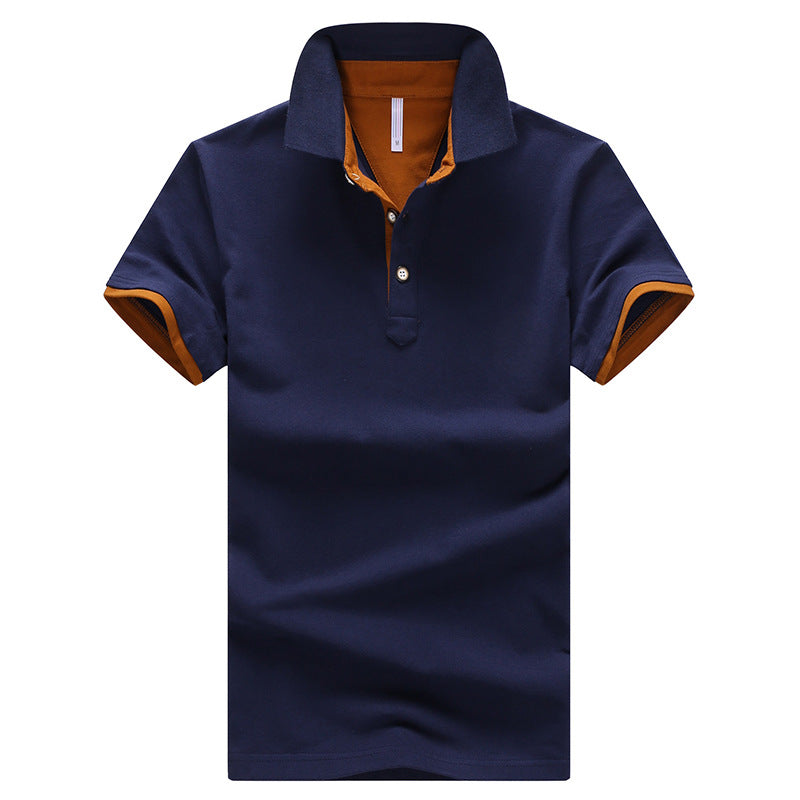 Slim-fit Lapel POLO Shirt Summer Young Men Fashion Handsome T-shirt All-match