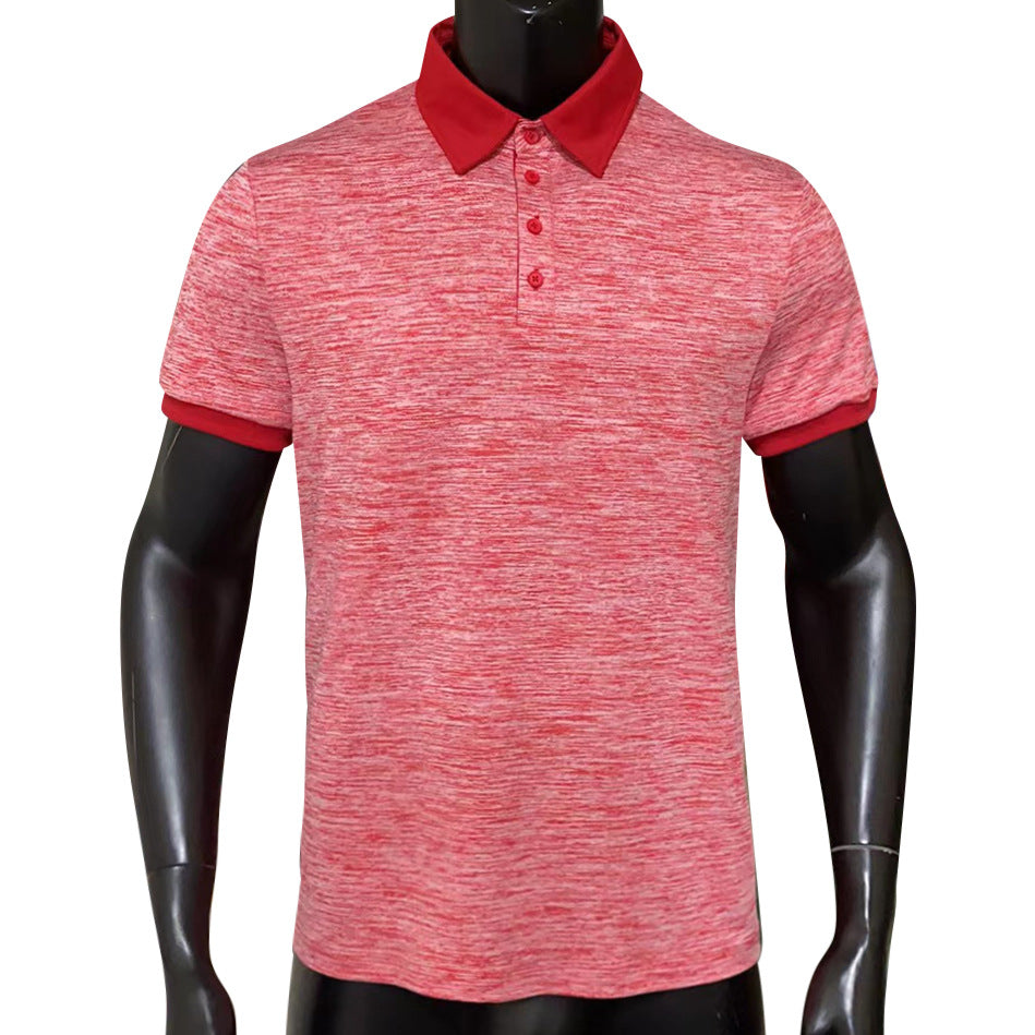 Men's New Lapel Polo Shirt Short Sleeve T-shirt