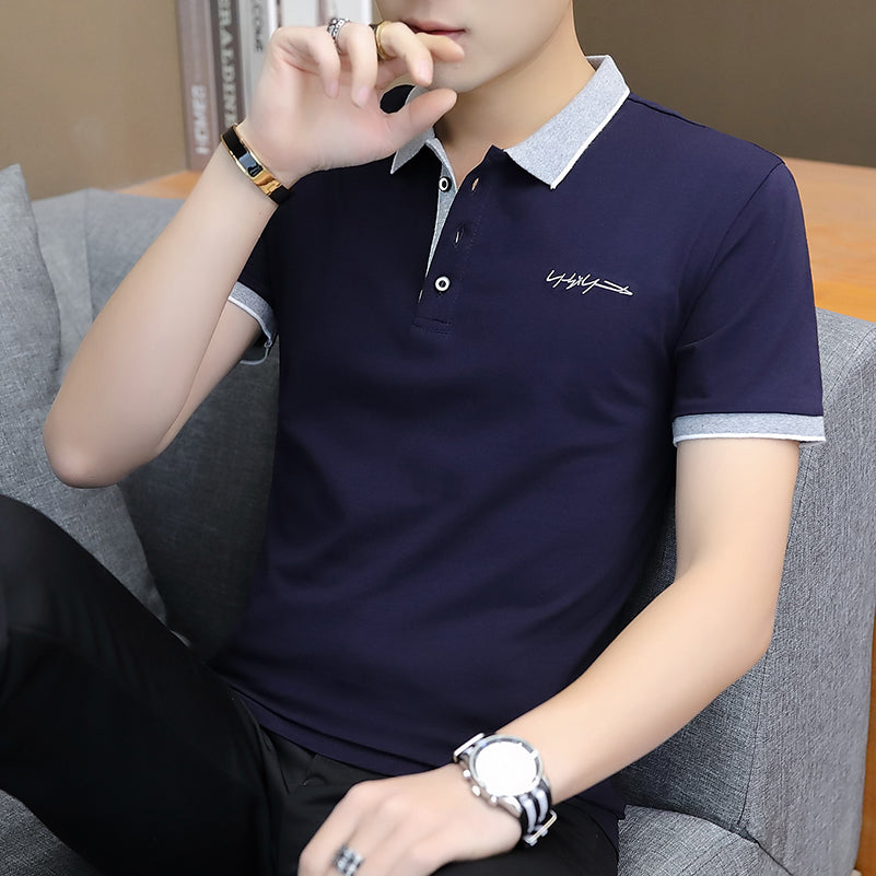 Men's summer business polo shirt