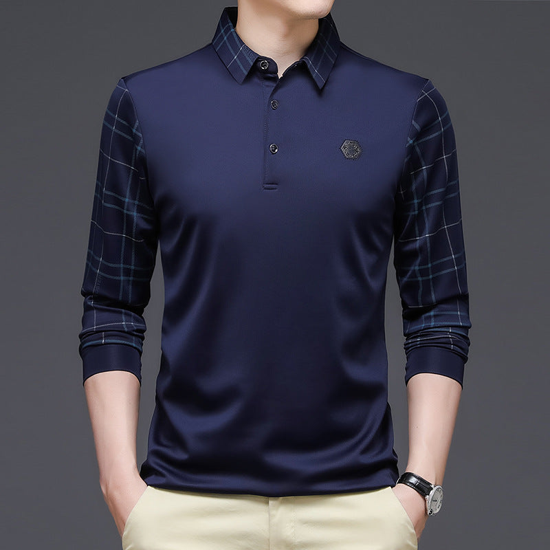 Youth Business Long Sleeve Polo Shirt Men