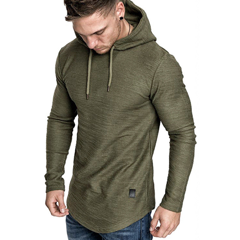 Men Hoodie Sweatshirt Casual Long Sleeve Slim Tops Gym T-shir