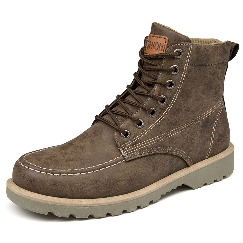 Men's Premium Leather Utility Workmen Boots