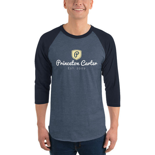 PRINCETON CARTER | Premium Signature Trademark 3/4 Sleeve-Cut Raglan Shirt