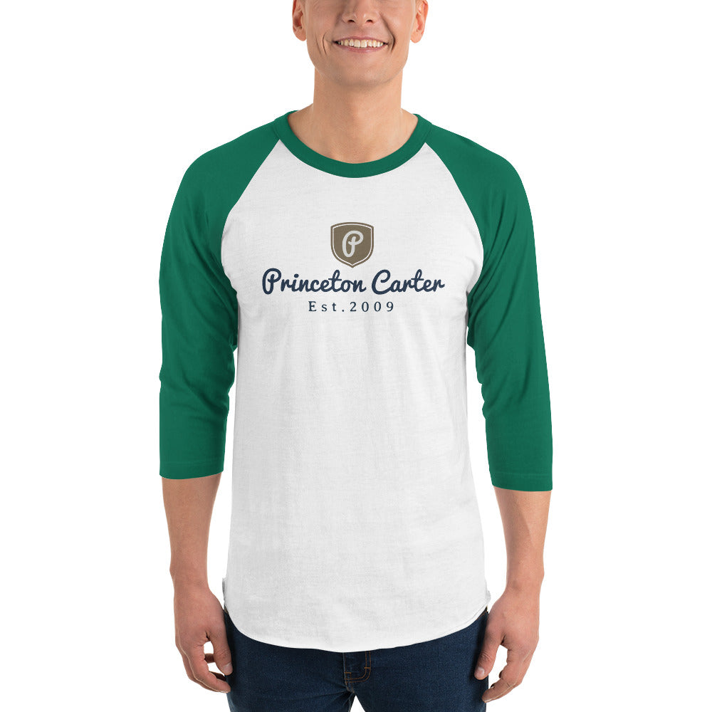 PRINCETON CARTER | Premium Signature Trademark 3/4 Sleeve-Cut Raglan Shirt